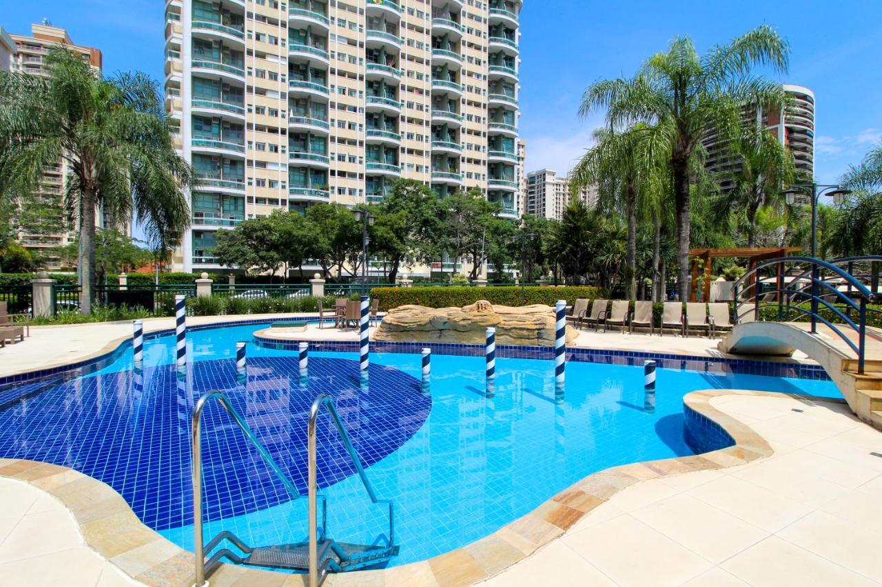 Barra Da Tijuca - 9 - Flat Premium Com Cozinha, Fogao Cooktop, Geladeira Grande, Smart Tv Grande, Lindo E Muitissimo Confortavel, Balsa Para A Praia Gratis E Estacionamento Gratuito Rio de Janeiro Extérieur photo