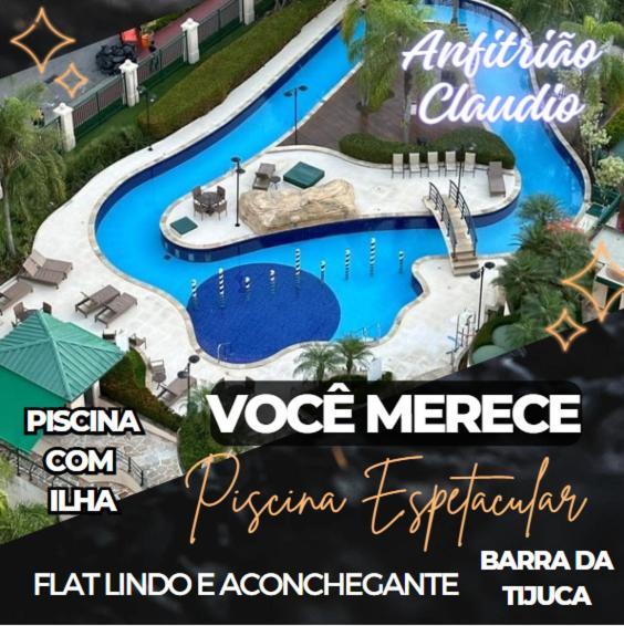 Barra Da Tijuca - 9 - Flat Premium Com Cozinha, Fogao Cooktop, Geladeira Grande, Smart Tv Grande, Lindo E Muitissimo Confortavel, Balsa Para A Praia Gratis E Estacionamento Gratuito Rio de Janeiro Extérieur photo