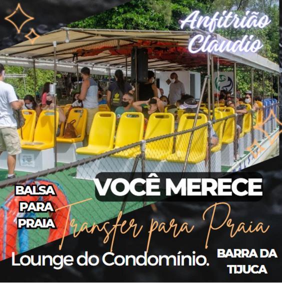 Barra Da Tijuca - 9 - Flat Premium Com Cozinha, Fogao Cooktop, Geladeira Grande, Smart Tv Grande, Lindo E Muitissimo Confortavel, Balsa Para A Praia Gratis E Estacionamento Gratuito Rio de Janeiro Extérieur photo